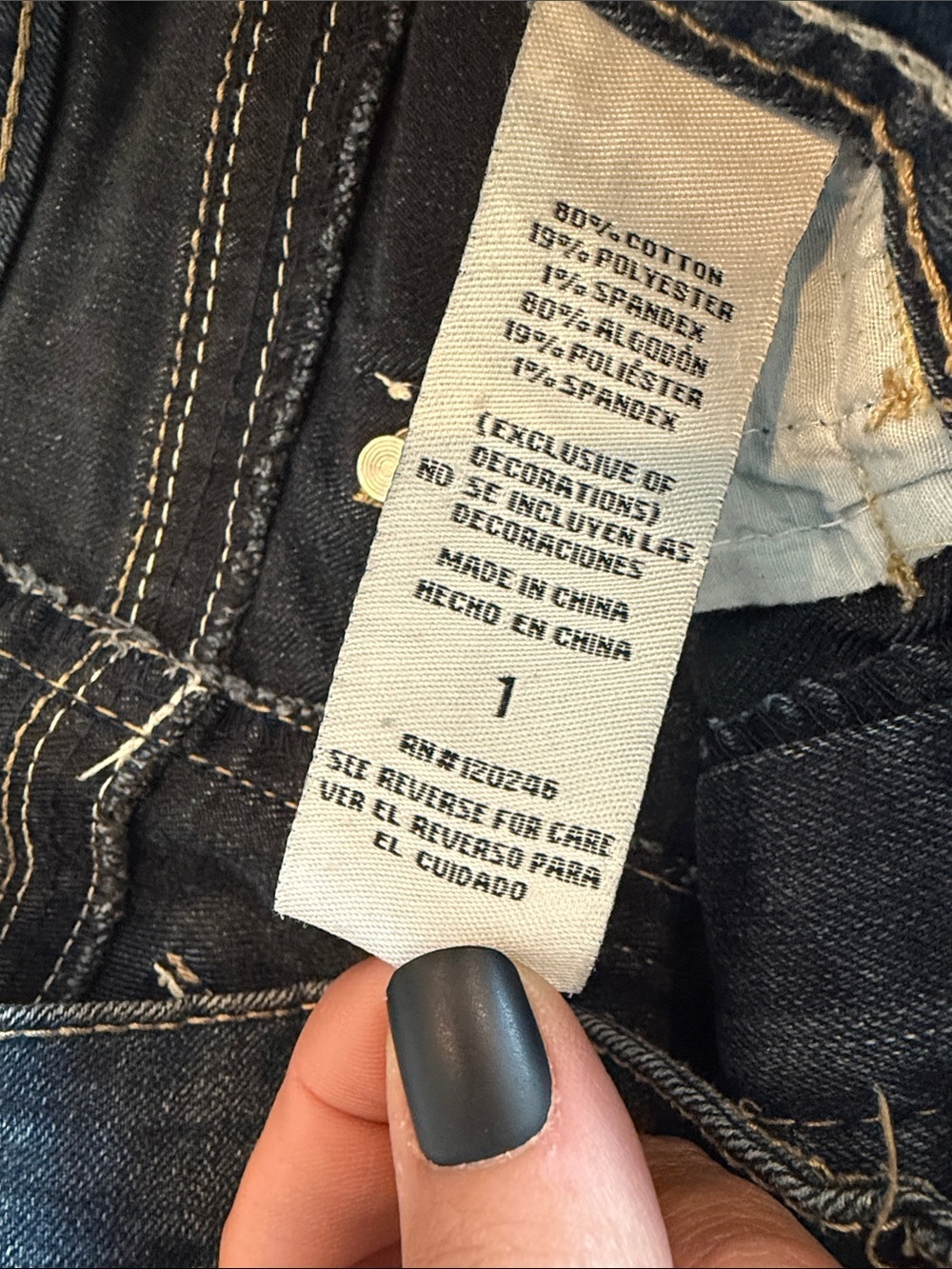 Truce Junior’s Denim Bermuda Shorts in Dark Blue - Picture 3 of 6